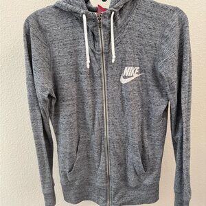 Nike Heather Gray Full-Zip Hoodie